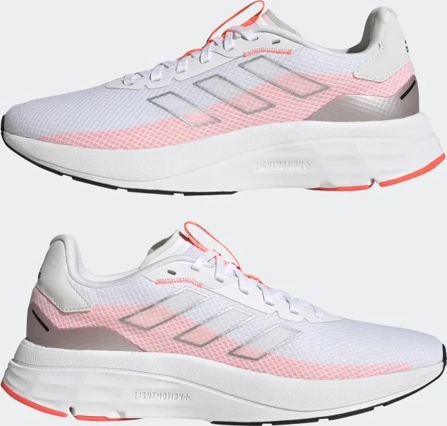 adidas Speedmotion cloud white/silver metallic/acid red (Damen)