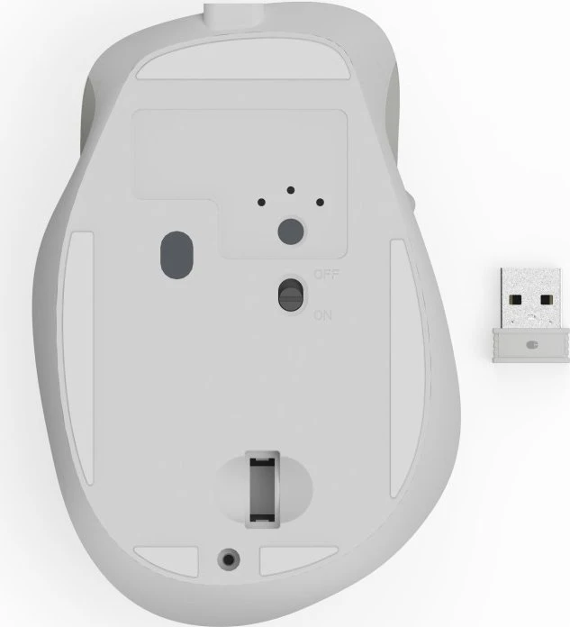 Hama MW-500 Ergonomic Silent Wireless weiß, USB