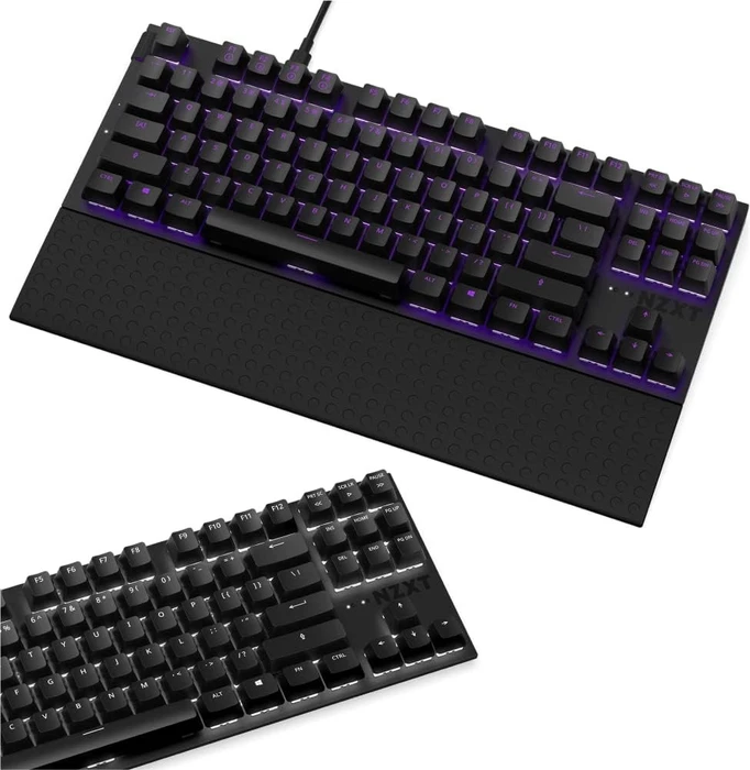 NZXT Function Tenkeyless, matt schwarz, LEDs RGB, hot-swap, Gateron RED, USB, FR