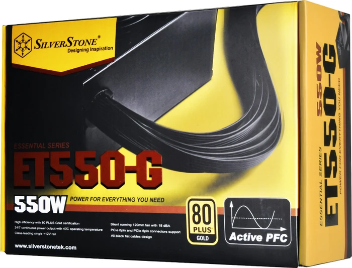 SilverStone Essential Gold ET550-G 550W, ATX 2.4