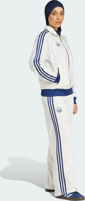 adidas Firebird Badge Trainingshose lang cloud white (Damen)