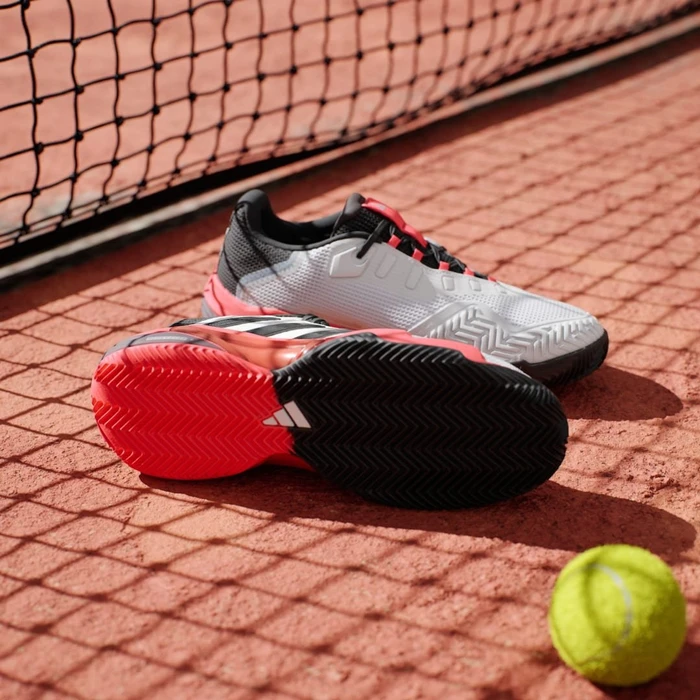 adidas Barricade 13 cloud white/core black/lucid red (Herren)