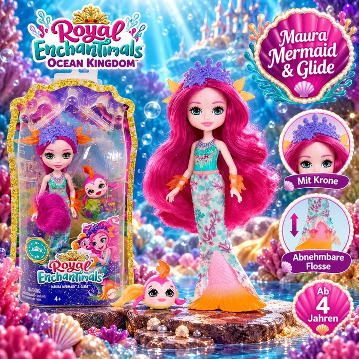 Mattel Enchantimals - Royals Maura Mermaid & Glide