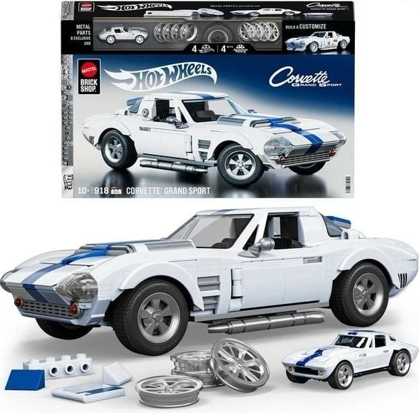 Mattel Brick Shop Hot Wheels Custom Corvette Grand Sport