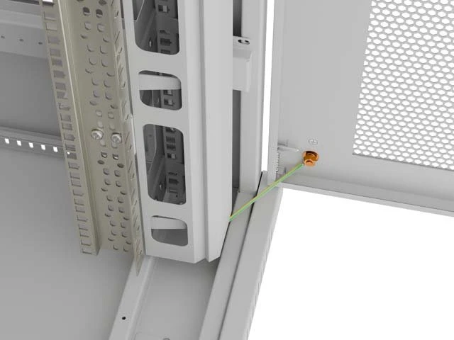 Lanberg 19" Rackschrank 47HE, freistehend, V2, Gitternetztür, IP20, RAL 7035, 1000mm tief