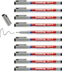 edding 151 F Folienschreiber schwarz, 10er-Pack