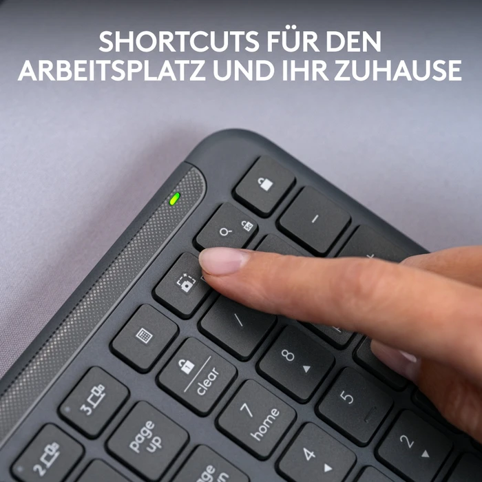 Logitech K950 Signature Slim, Graphite, Logi Bolt, USB/Bluetooth, DE