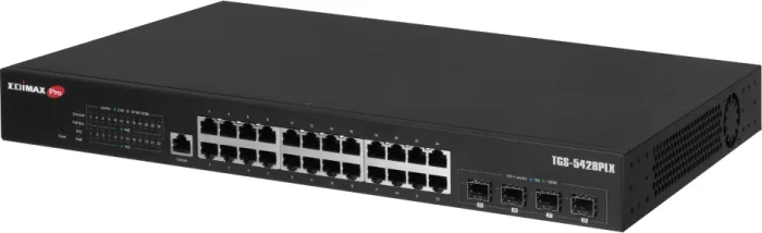 Edimax Pro TGS-54 Rackmount 2.5G Smart Switch, 24x RJ-45, 4x SFP+, 400W PoE++