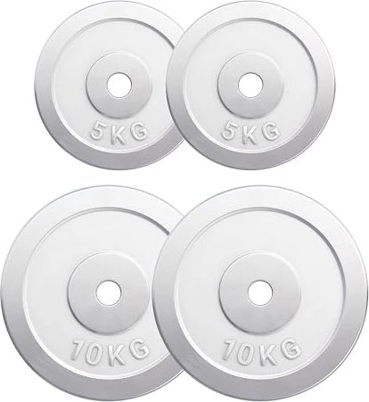 Gorilla Sports Hantelscheiben Chrom Set 30kg