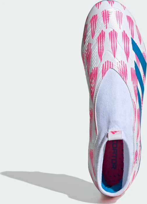 adidas Predator League Laceless FG cloud white/solar blue/solar pink