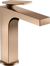 Hansgrohe Axor Citterio 160 Waschbeckenarmatur mit Hebelgriff polished red gold
