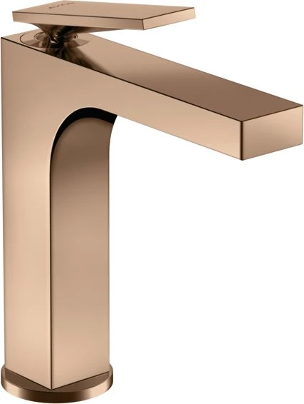 Hansgrohe Axor Citterio 160 Waschbeckenarmatur mit Hebelgriff polished red gold