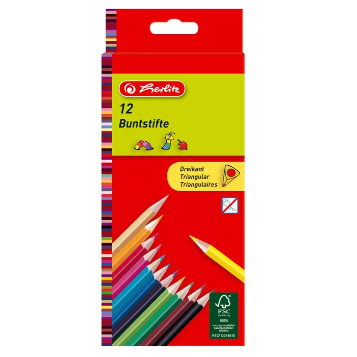 Herlitz Buntstift sortiert, 12er-Set (10412021)