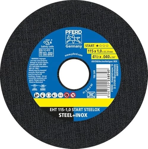 Pferd EHT 115-1.0 Start STEELOX Trennscheibe, 115x1x22.23mm, 25 Stück