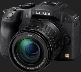Panasonic Lumix DMC-G6 schwarz mit Objektiv Lumix G Vario 12-60mm 3.5-5.6 ASPH Power OIS