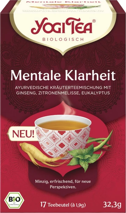 Yogi Tea Mentale Klarheit Tee Beutel, 17 Stück