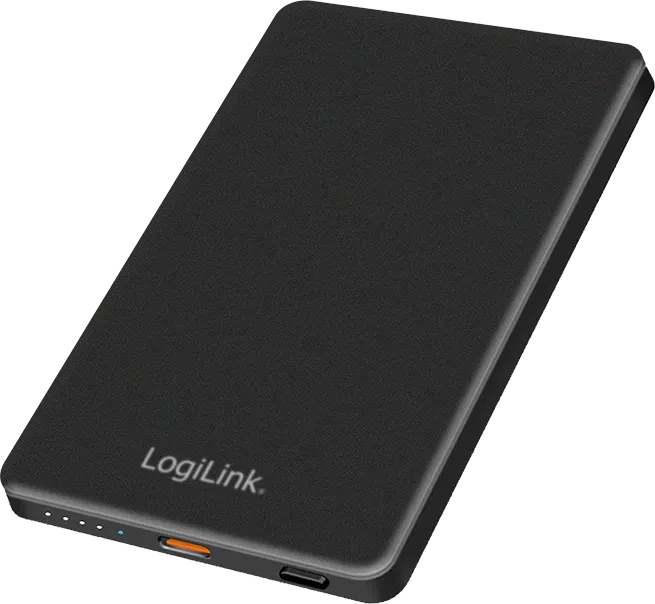 LogiLink Magnetische Powerbank 5000mAh 15W schwarz