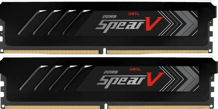 GeIL Spear V AMD Edition schwarz UDIMM 32GB Kit, DDR5-6000, CL36-48-48-96, 2RX8