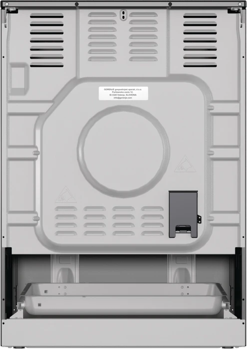 Gorenje GECS6B70CLB Elektroherd mit Glaskeramik-Kochfeld