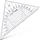 Aristo Geodreieck 16cm, transparent (AR1550)