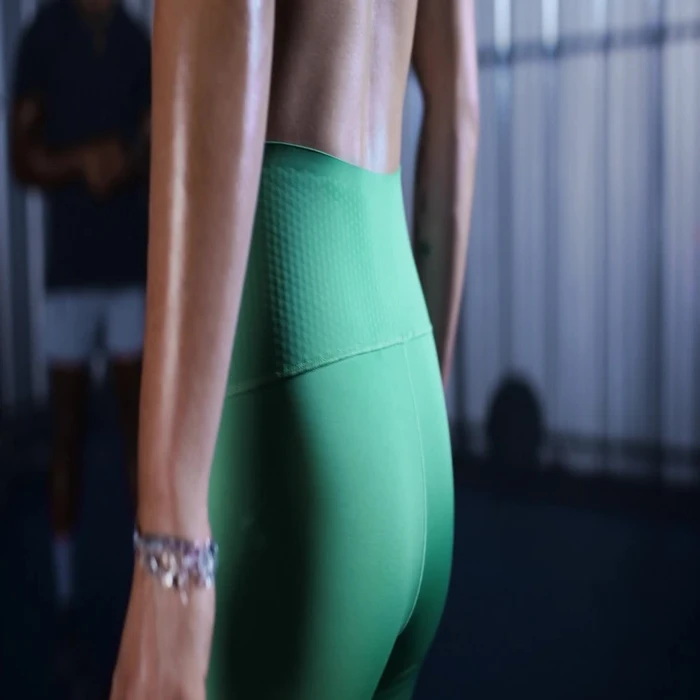 adidas Optime Power Hose 7/8 preloved green (Damen)