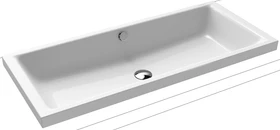 Kaldewei Puro S 3174 Aufsatzwaschtisch 90x38.5x40cm, Perl-Effekt, ohne Hahnloch, cool grey 90