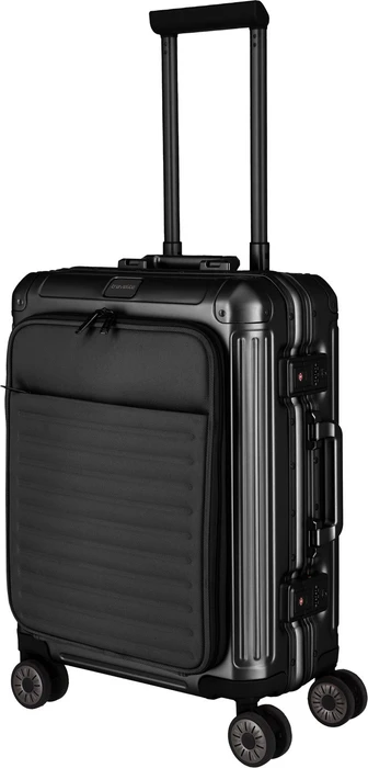 Travelite Next Trolley S mit Vortasche schwarz