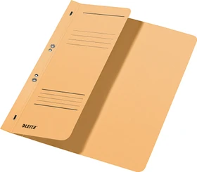 Leitz Ösen Schnellhefter für kaufmännische Heftung mit 1/2 Vorderdeckel, A4, beige, 50er-Pack