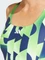 adidas 3-Streifen Graphic Badeanzug green spark (Damen) Vorschaubild