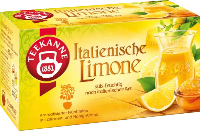 Teekanne Italienische Limone Tee Beutel, 20 Stück