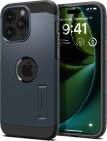 Spigen Tough Armor (MagFit) für Apple iPhone 15 Pro Max Metal Slate