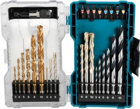 Makita Bohrer-/Bits-Zubehörset inkl. Werkzeugbox,  27-tlg.