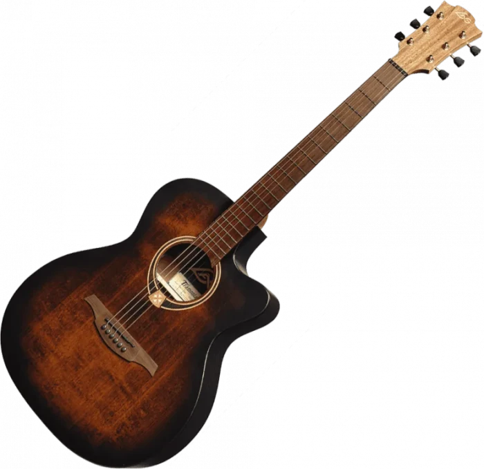 LAG Tramontane 70 Auditorium Cutaway electroacoustic Black & Brown