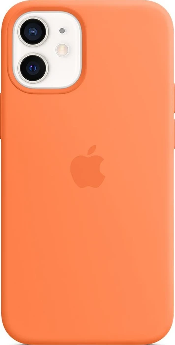 Apple Silikon Case mit MagSafe für iPhone 12 Mini Kumquat