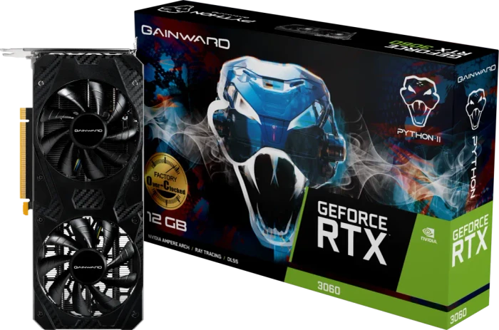 Gainward GeForce RTX 3060 Python II OC, 12GB GDDR6, HDMI, 3x DP