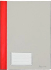 Bene Schnellhefter Kunststoff mit Einsteckfach, A4, rot, 10er-Pack