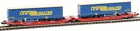 Fleischmann - Spur N - Doppeltaschen-Gelenkwagen T3000e DB AG LKW Walter