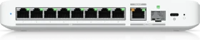 Ubiquiti UniFiSwitch Flex Desktop 2.5G Smart Switch, 8x RJ-45, 1x RJ-45/SFP+, PoE+ PD
