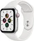 Apple Watch SE (GPS + Cellular) 44mm silber mit Sportarmband weiß Vorschaubild