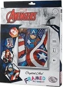 Craft Buddy Crystal Art Frame Kit Captain America