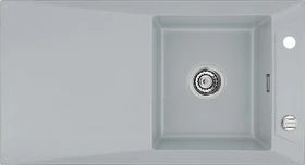 systemceram Siro 90 Einbau Becken rechts mit Ablauffernbedienung titan