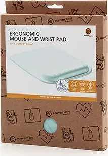 Powerton ERGO Pastel Edition Mauspad mit Handauflage, 250x210mm, grün