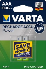 Varta Power Accu Micro AAA NiMH 1000mAh, 2er-Pack