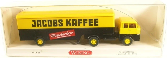 Wiking Klassik Edition Koffersattelzug (Henschel HS 14/16) Jacobs Kaffee