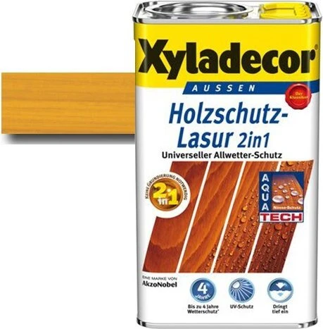 Xyladecor Holzschutz-Lasur eiche hell, 2.5l