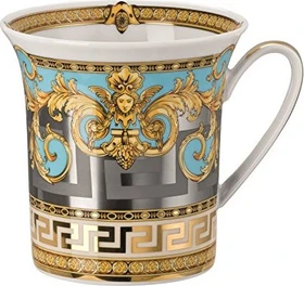 Rosenthal Versace Prestige Gala Le Bleu Becher mit Henkel 350ml