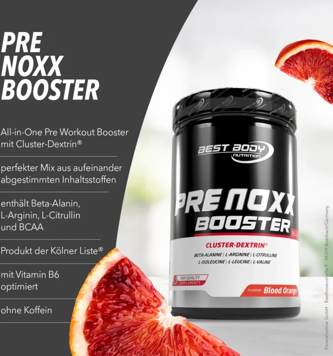 Best Body Nutrition Professional Pre Noxx Booster Blood Orange 600g
