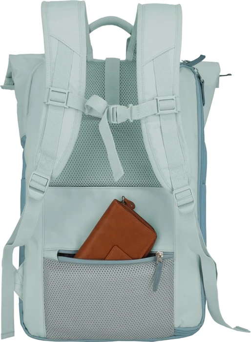 Travelite Basics Rollup Laptoprucksack, 15.6", Ice Blue