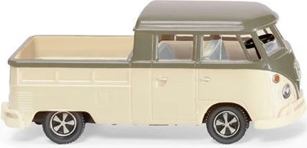 Wiking VW T1 Doppelkabine olivgrau/perlweiß