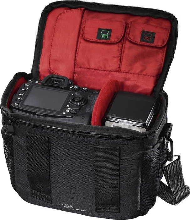 Hama Canberra 130 Kameratasche schwarz/rot